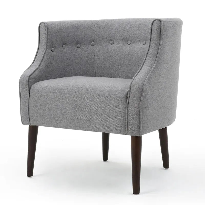 Fauteuil club en tissu capitonné - 27,00 L x 28,75 P x 30,50 H