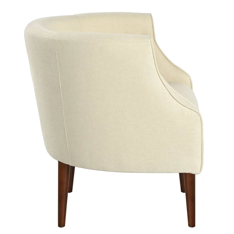 Fauteuil club en tissu capitonné - 27,00 L x 28,75 P x 30,50 H