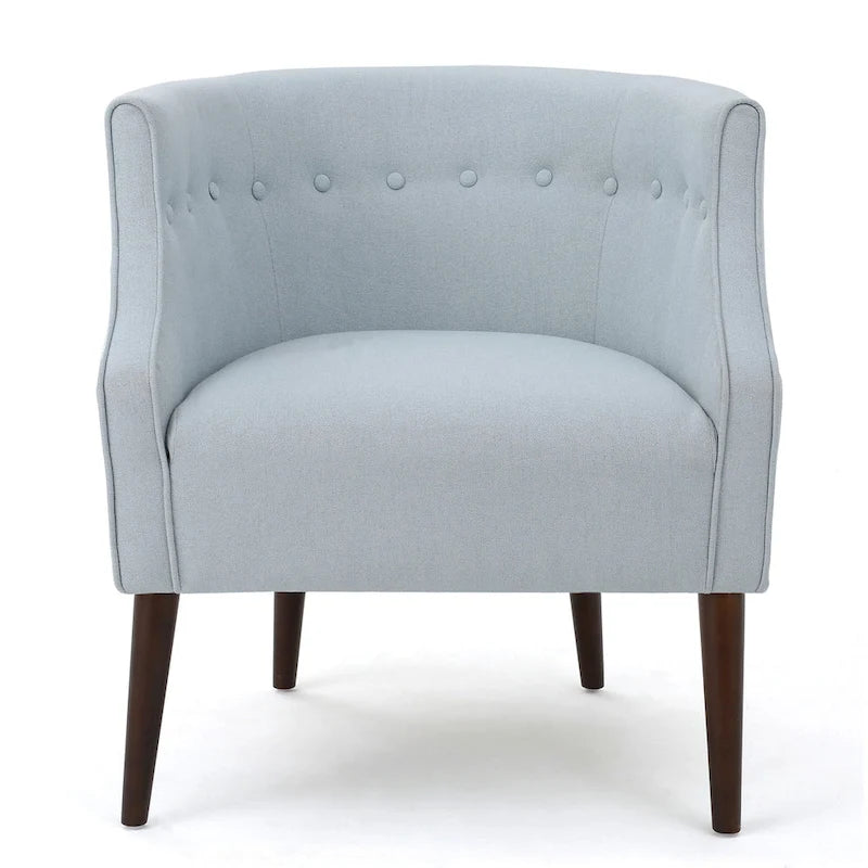 Fauteuil club en tissu capitonné - 27,00 L x 28,75 P x 30,50 H