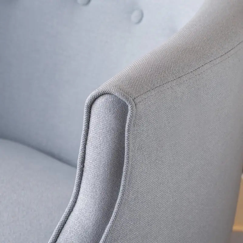 Fauteuil club en tissu capitonné - 27,00 L x 28,75 P x 30,50 H