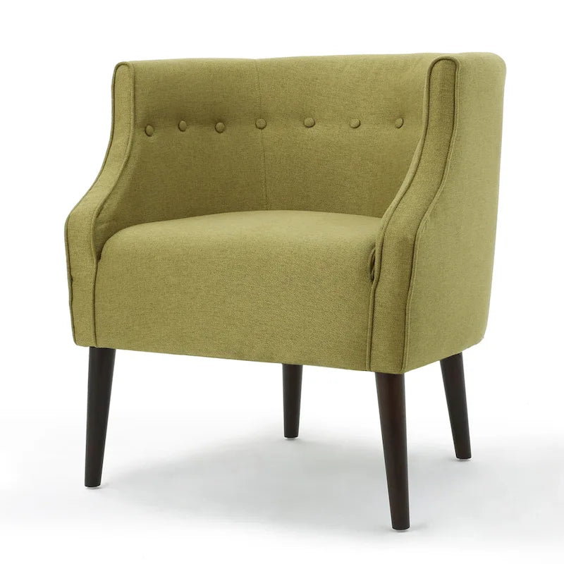 Fauteuil club en tissu capitonné - 27,00 L x 28,75 P x 30,50 H
