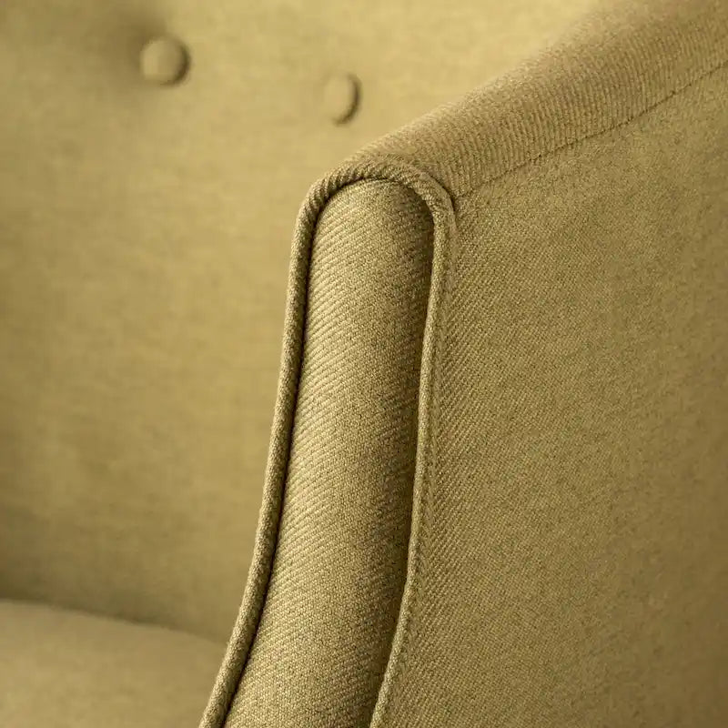 Fauteuil club en tissu capitonné - 27,00 L x 28,75 P x 30,50 H
