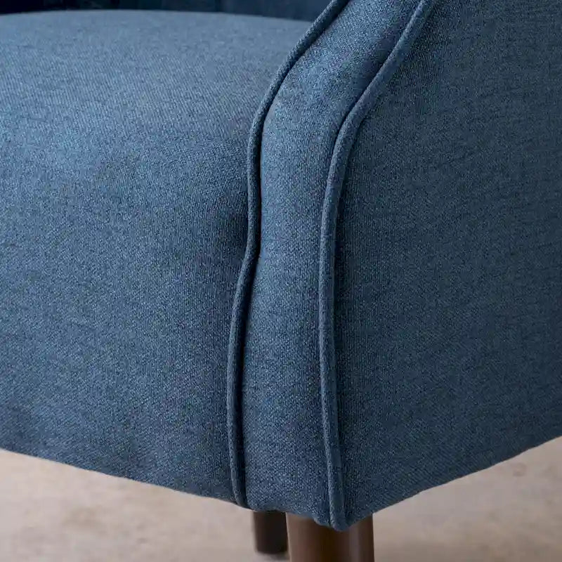 Fauteuil club en tissu capitonné - 27,00 L x 28,75 P x 30,50 H