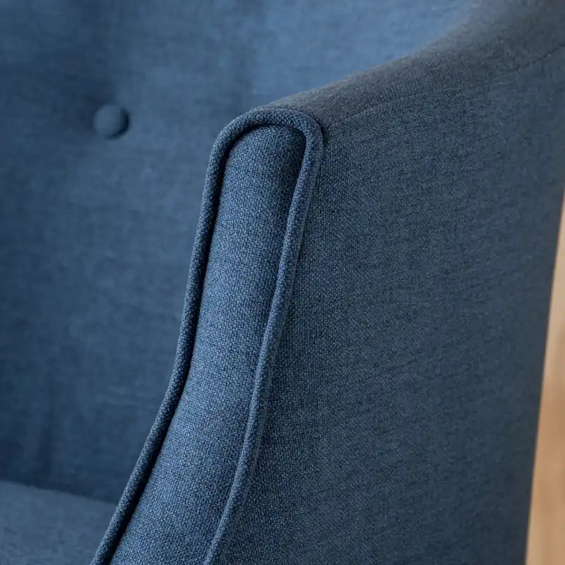 Fauteuil club en tissu capitonné - 27,00 L x 28,75 P x 30,50 H