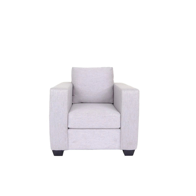 Contemporary Sofa Chair Polyester Fabric Solid Wood Frame Upholstered