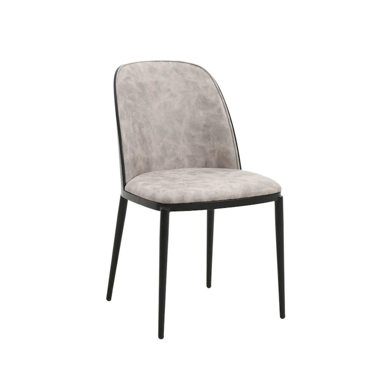 Chaise de salle à manger avec assise et dossier rembourrés