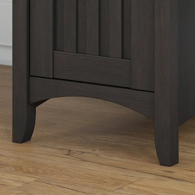 L Shaped Desk with Hutch and Cabinet