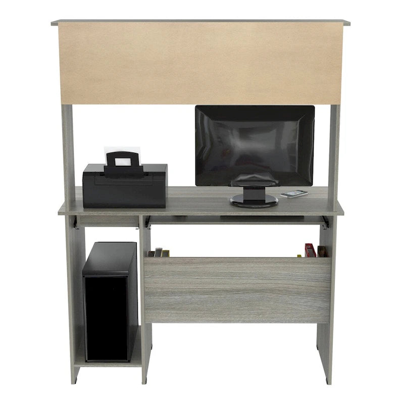 Bureau d'ordinateur et huche