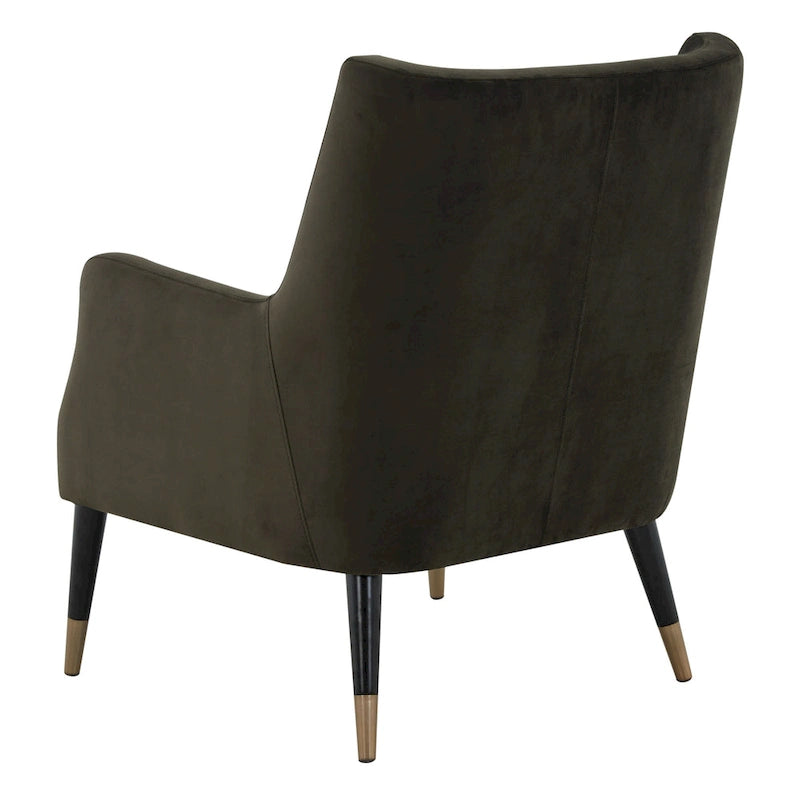 Velvet Arm Chair - 28 W x 29.9 D x 35.4 H - 28Wx30Dx35H