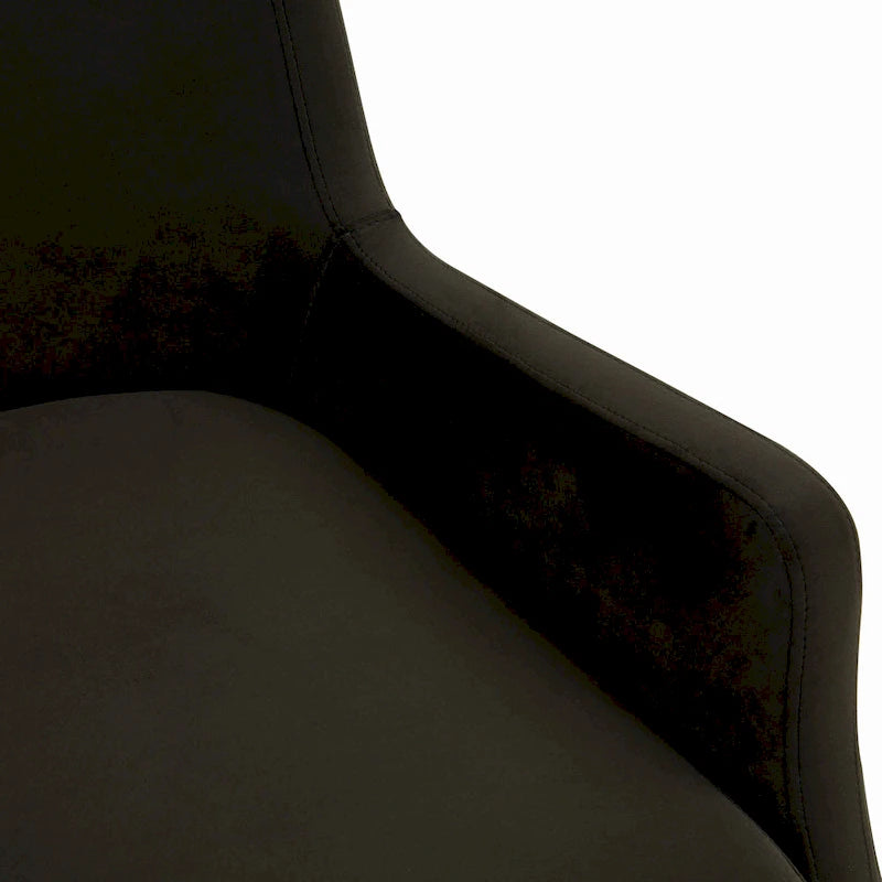 Fauteuil en velours - 28 L x 29,9 P x 35,4 H - 28Lx30Px35H