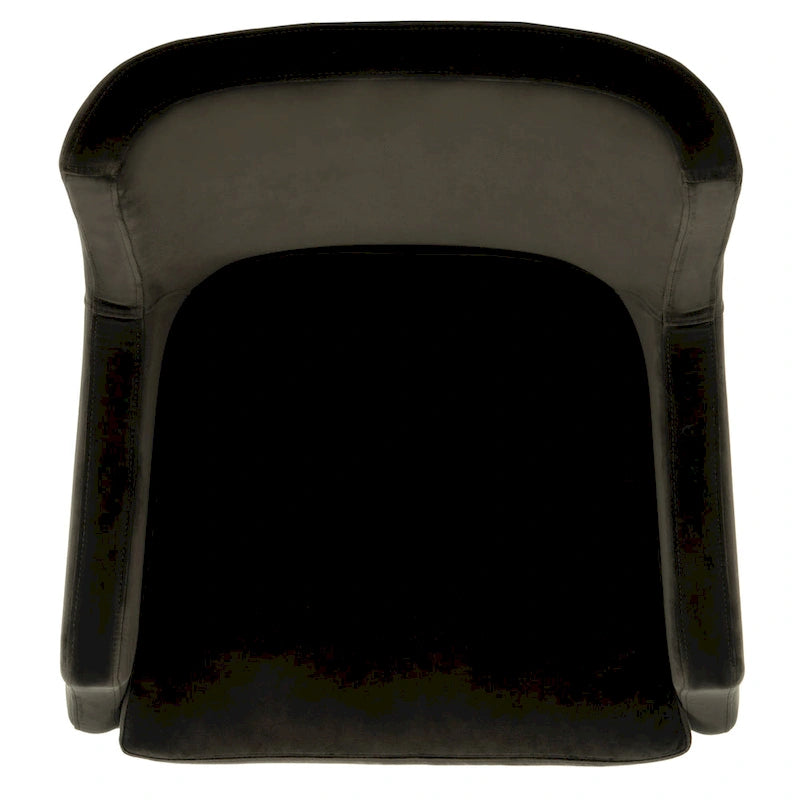 Fauteuil en velours - 28 L x 29,9 P x 35,4 H - 28Lx30Px35H