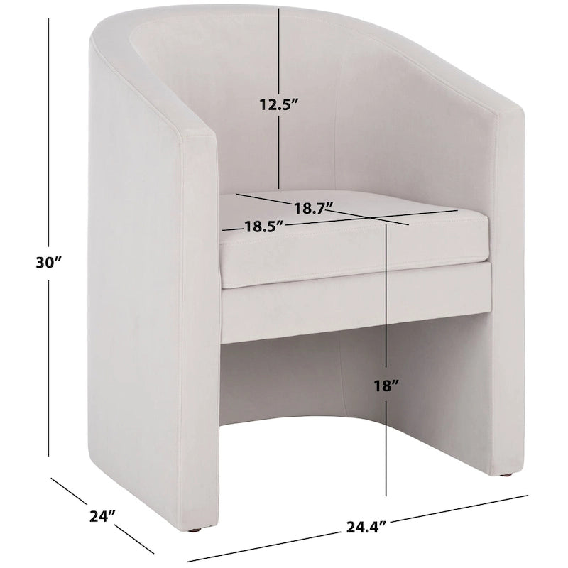 Barrel Back Accent Chair (Fully Assembled) - W24 x D24 x H30 - 24Wx24Dx30H