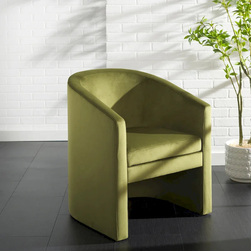 Fauteuil d'appoint Barrel Back (entièrement assemblé) - L24 x P24 x H30 - 24Lx24Px30H
