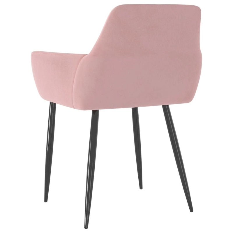 Chaises de salle à manger Chaise rembourrée avec pieds en métal pour salon Velours - 22 x 22 x 30,7