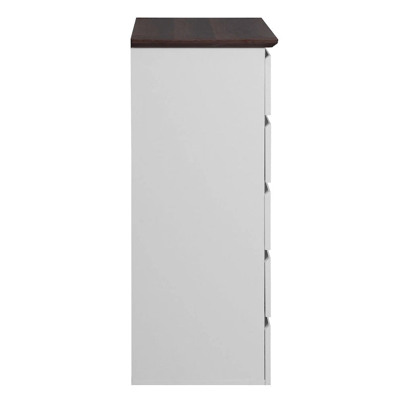 Dresser with Drawers, 5 Drawer Dresser with Wood Color Top, Small Dresser for Kids Bedroom, Living Room,
