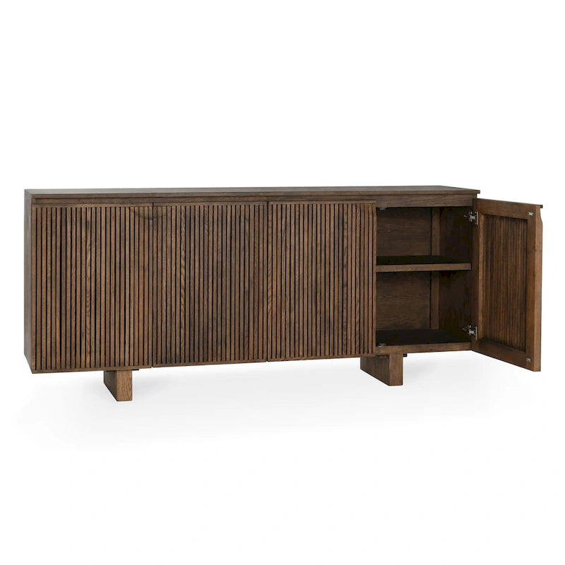 Oak Veneer Sideboard Buffet