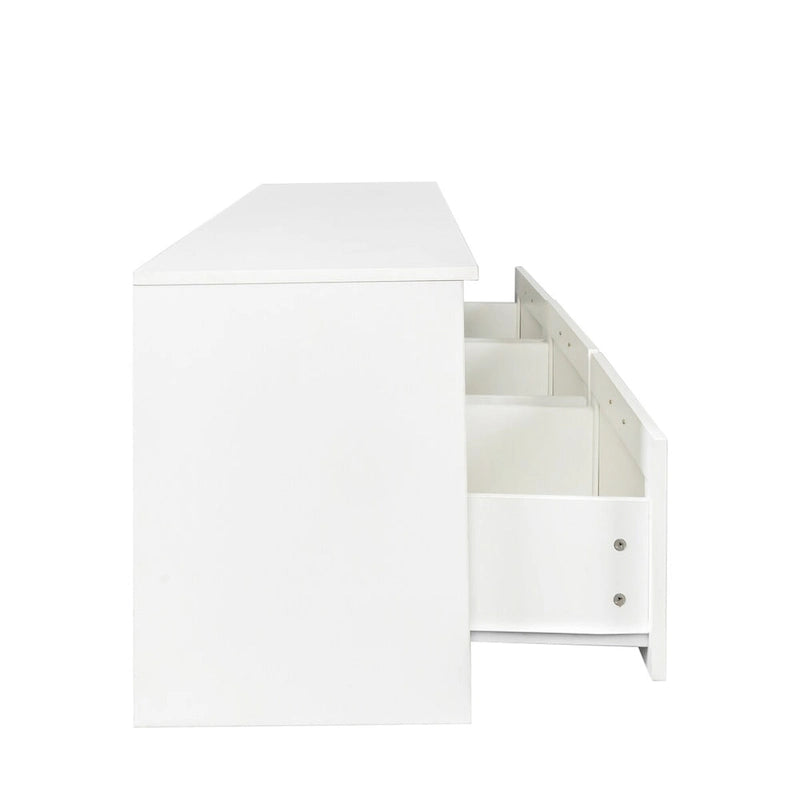 Meuble TV moderne et minimaliste de 80 pouces, avec casier ouvert