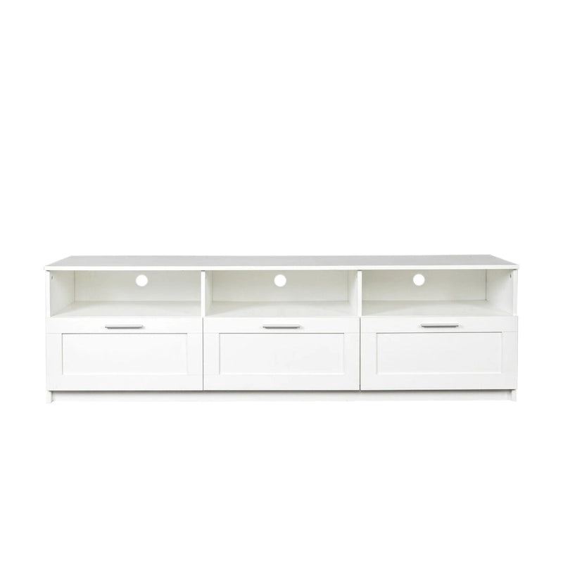 Meuble TV moderne et minimaliste de 80 pouces, avec casier ouvert