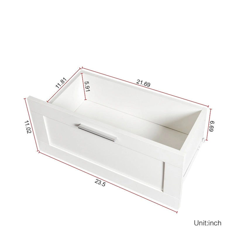 Meuble TV moderne et minimaliste de 80 pouces, avec casier ouvert
