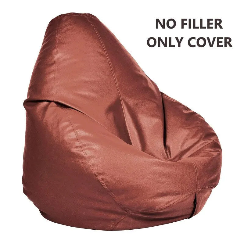 Leatherette Bean Bag Cover, Filling Not Included, Ideal for Children and Teenagers