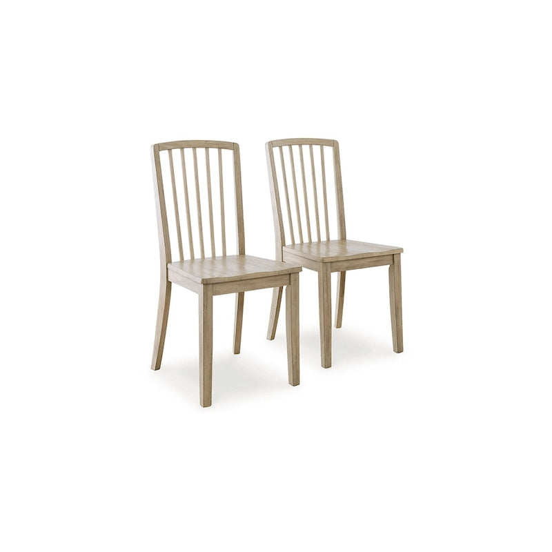 Light Brown Dining Chair - 17W x 21D x 38H
