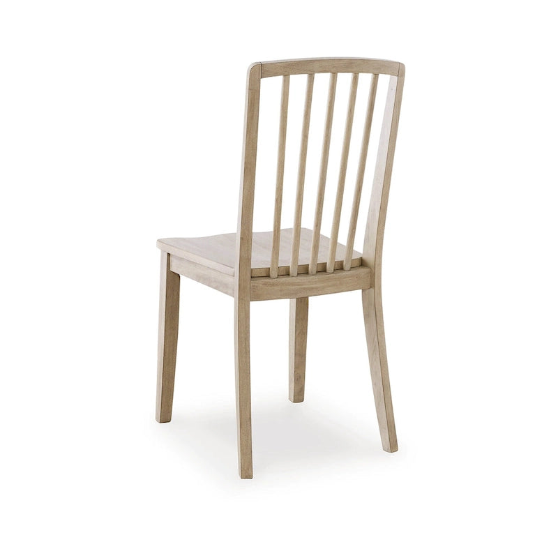 Chaise de salle à manger marron clair - 17L x 21P x 38H