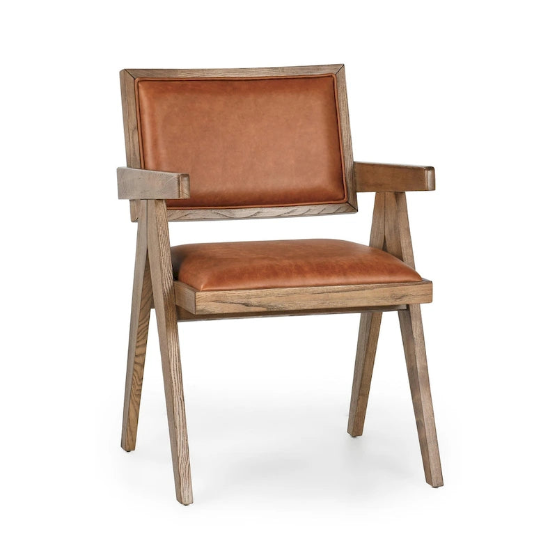 Top Grain Leather Arm Chair