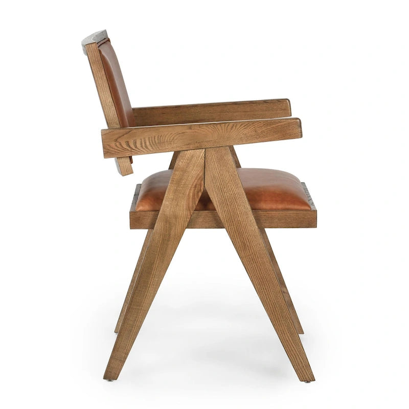 Fauteuil en cuir pleine fleur