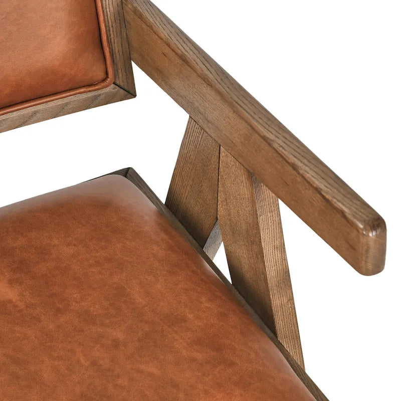 Fauteuil en cuir pleine fleur
