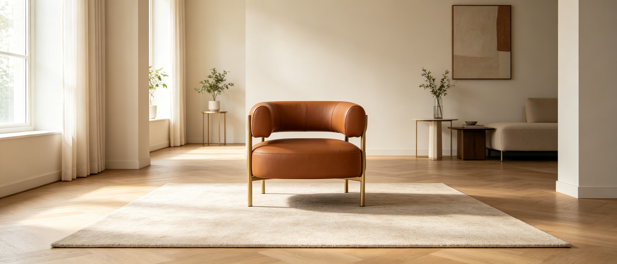 Fauteuil d'appoint en cuir